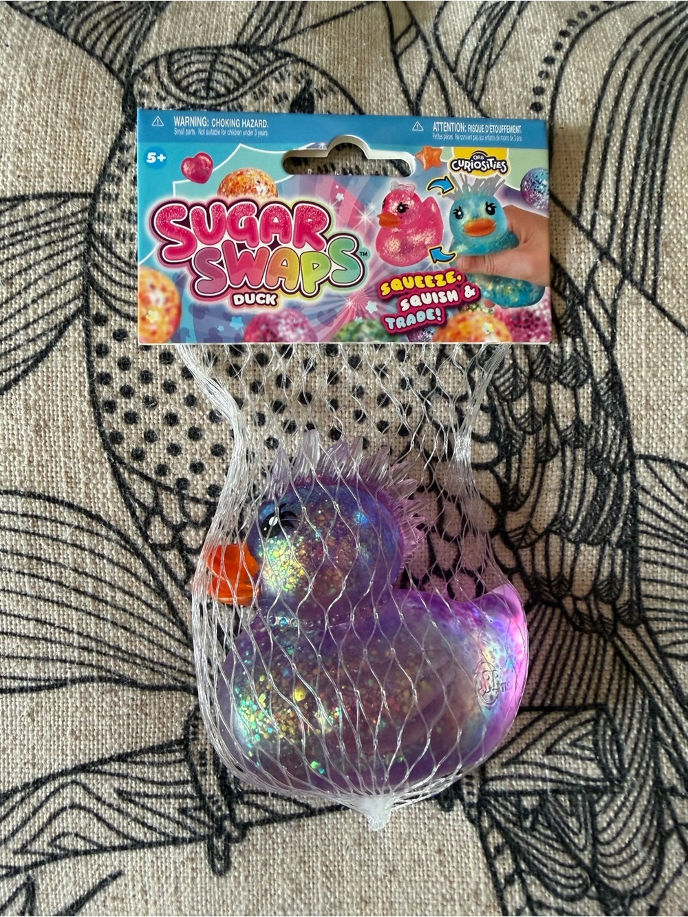 Sugar Swaps Purple Duck Squeeze Toy